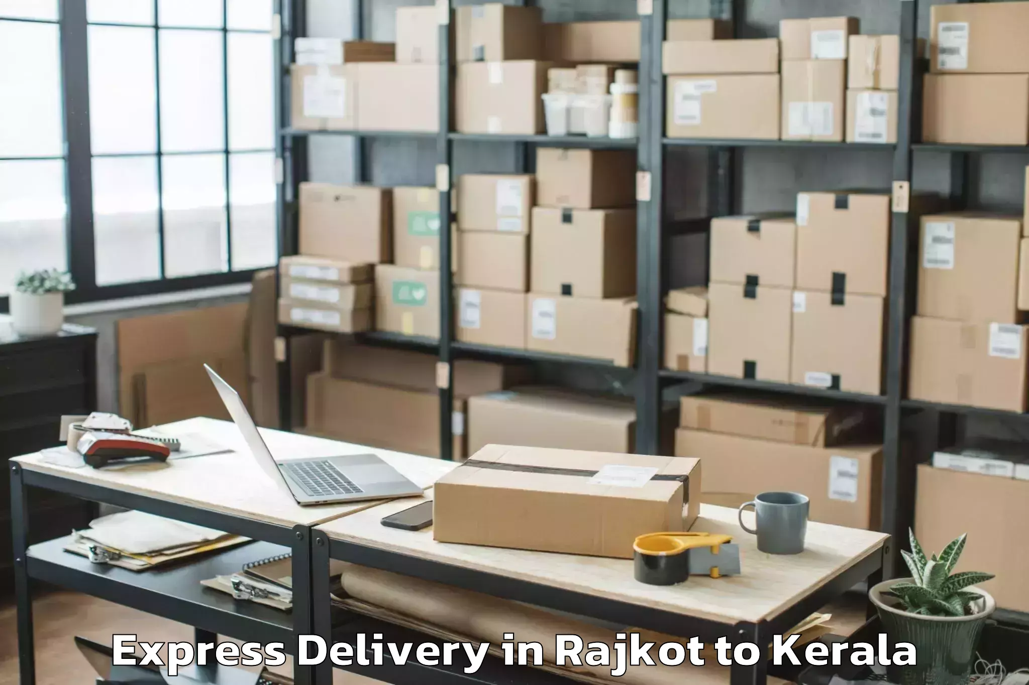 Top Rajkot to Perambra Express Delivery Available